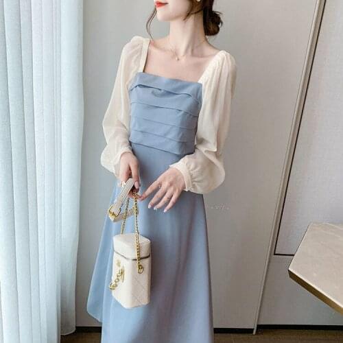 Women Dresses Dress 2021 Spring And Autumn Tea Break Vestido De Mujer