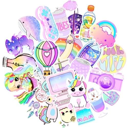 10/30/50PC Cartoon Cute Creative Graffiti Sticker Laptop Water Cup Refrigerator Waterproof Decorative Sticker Wholesale