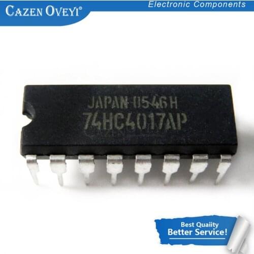 5pcs/lot 74HC4017N SN74HC4017N 74HC4017AP 74HC4017 DIP-16 new original In Stock