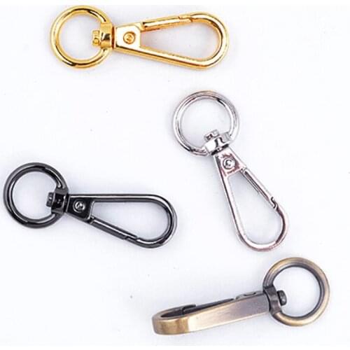 50 pieces 10 mm Key chain Metal Lobster Clasps for Bag Snap Clip Hooks Connectors Jewelry make Findings On sale