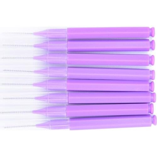 8Pcs/lot Push-pull Interdental Brush Orthodontic Dental Cleaning Brushes Adults Toothpick Dental Floss