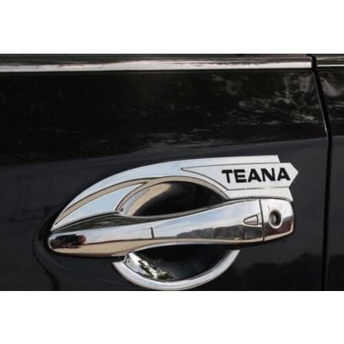 ABS Chrome Car Styling Door Handle Cover Door Handle Bowl Trim Car Accessories Fit For Nissan TEANA 2013-2017