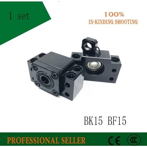 BK15+BF15 1 SET BK15 BF15 for end support for SFU2005 SFU2010 SFU2020 ball screw support CNC XYZ