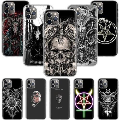 Goat Head Satan Case for Apple iphone 11 12 Mini Pro XS Max XR X 7 8 6 6S Plus 5 5S SE 10 Ten Gift Silicone Phone Cover Coque