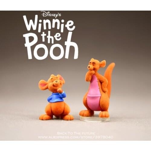 Disney Winnie the Pooh wallaby Roo and Mom 4-6cm Action Figure Anime Decoration Collection Figurine Toy model for children gift