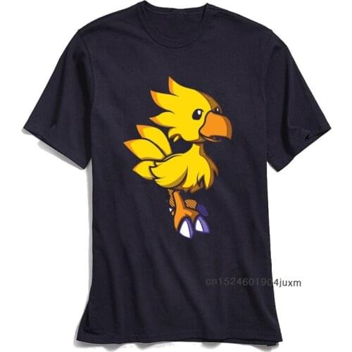 Final Fantasy Chocobo T Shirt Men Summer T-shirt O Neck Cool Man Tees Male Oversize Tshirt Popular Exercise Fitness Guys TShirts