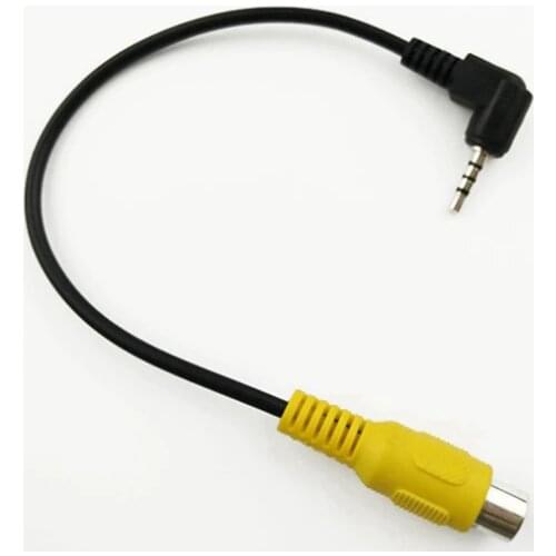 GPS Navigator Changeover 2.5 to RCA female AV Line Car Navigation Video Line Video Input Adapter Cable 2.5MM