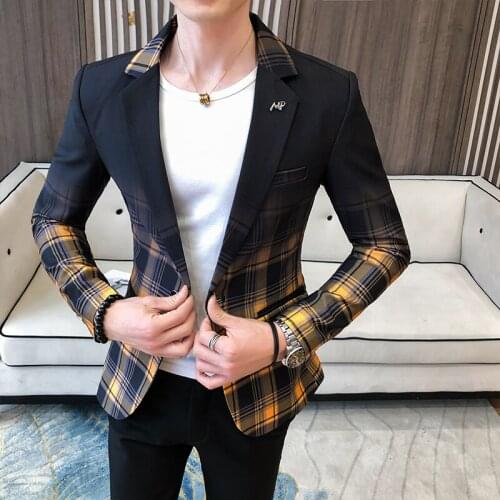 Suit Coat Slim Fit Blazers Jackets Mens Casual Wedding Dress Suit Men Blazer 3XL 2021 Spring Fashion Mans Suit