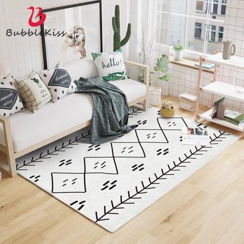 Bubble Kiss Carpet for Living Room Moroccan Style Geometric Pattern Bedroom Rug Sofa Table Decor Non-slip Bedside Door Mats