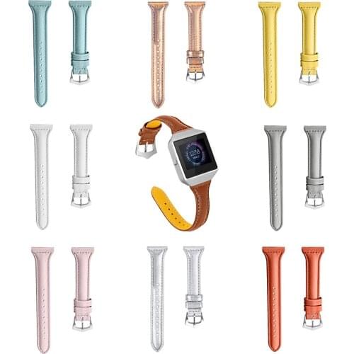 Leather Watch Strap Replacement Wristband Belt For FitbitBlaze Smart Watch VDX99