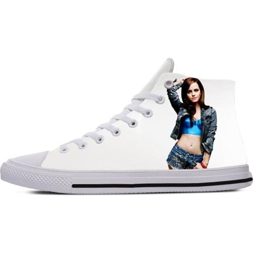 2019 hot fashion 3D Emma Watson High Sneakers for men/women high quality 3D printing handiness casual shoes