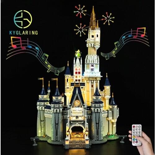 Kyglaring Led Lighting Set DIY Toys for 71040 Cinderella Princess Castle Blocks Building
