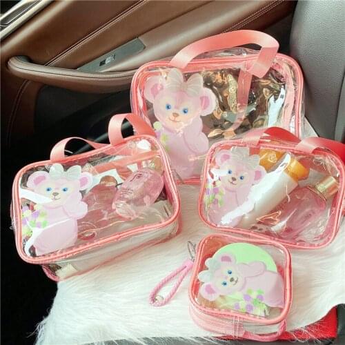 Disneys New Hot-selling Portable Waterproof Cosmetic Bag Cartoon Portable Large-capacity Girl Storage Bag Travel Toiletry Bag