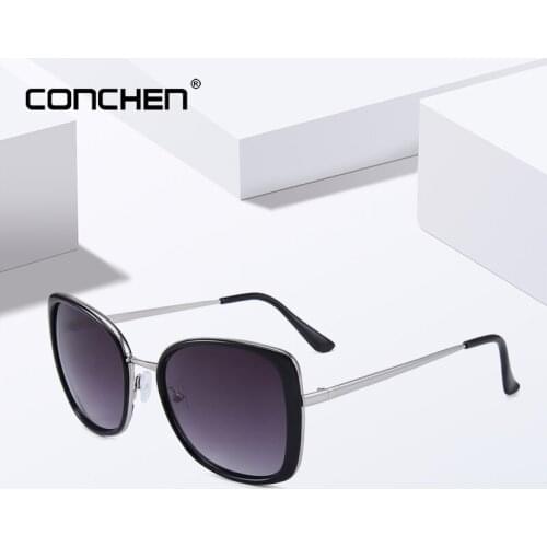 CONCHEN New Big Frame Women Sunglasses Fashion Sun Glasses Brand Travel UV400 Women Okulary Przeciws Oneczne Wholesale