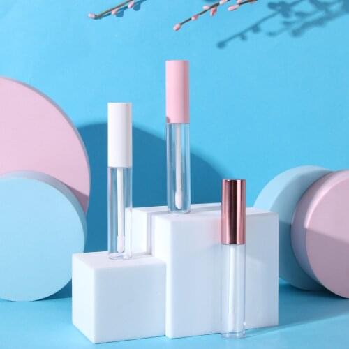 Lip Gloss Tube 10ml Empty Refillable Bottle Plastic Lipstick Lip Balm Bottles Vials DIY Container New Make Up Tool