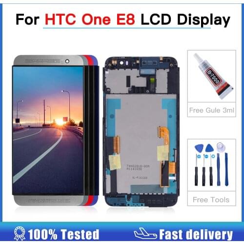 High quality 5.5" LCD For HTC One E8 LCD Display Touch Screen Digitizer Assembly With Frame For HTC M8ST Screen E8 Replacement