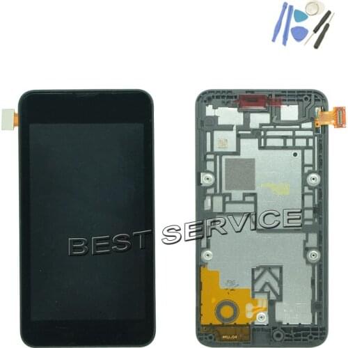 For Nokia Lumia 530 LCD Display Screen Touch Panel LCD Digitizer Frame Assembly Replacement + tool