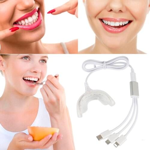 1 Pcs Portable Dental Instruments Dental Whitening USB Charging Led Blue Light Tooth Whiten For Home Tooth Care Whitening Tools