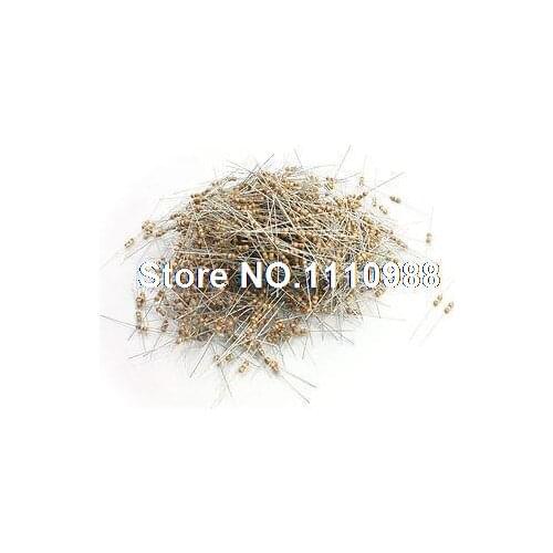 1000Pcs 1/4 Watt 3.9K Ohm 5% Electronic Axial Lead Carbon Film Resistor
