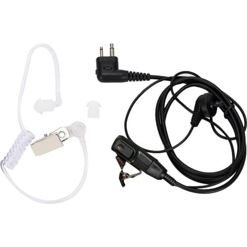 2 Pin Acoustic Tube Earphone With Large Buttons Walkie Talkies Headset For Motorola Walkie Talkies Cls1110 Cp200 Cls1110