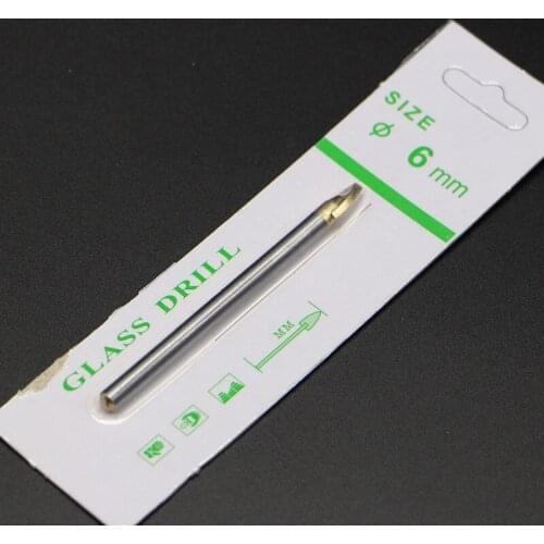 2Pcs/lot 6mm Glass Drill Bits Hole Saws Drilling Accessories for Ceramic Materials