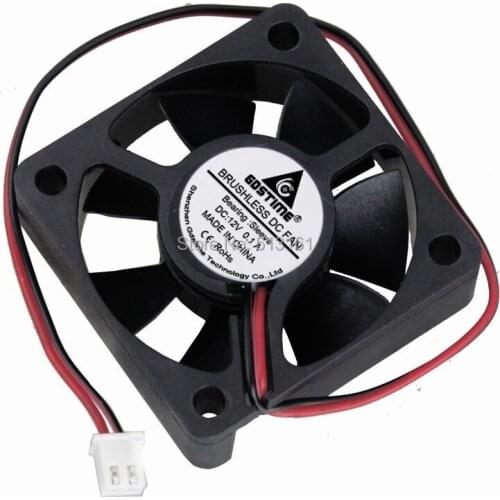 20 Pieces Gdstime 12V 50mm 50mm x 15mm 2pin Connector DC Brushless Cooling Fan Computer Fan PC Laptop Cooler Fan Axial Fan