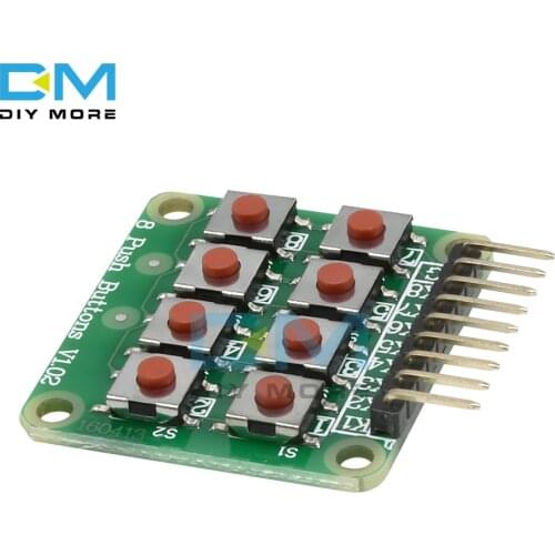 2x4 Keypad 4x2 Keypad 8 Push Buttons V1.00 Key Board Matrix Keyboard Button for Arduino AVR PIC 2*4 Module AVR PIC