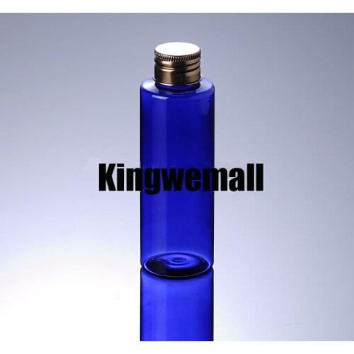 300pcs/lot Newest Capacity 120ml PET Plastic Water Oil Bottle with Oxide Bronze Aluminum Lids For Cosmetic Packaging FBH40