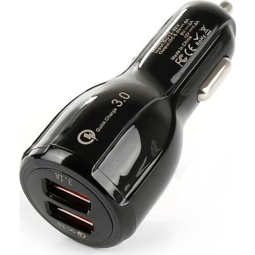 39W Dual USB Car Charger Power Adapter 5V 3.1A Dual USB Socket Fast Charger 6A for Mobile Tablets 1PC