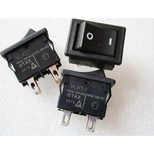 8pcs New Authentic Japanese OTAX Rocker Switch VLK51 10A 250V 4 Feet 2 Files Silver Contacts