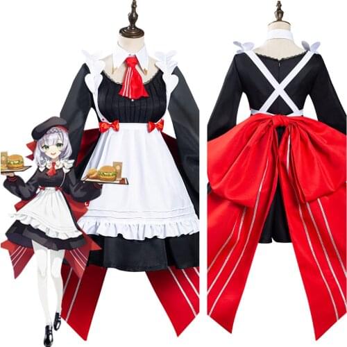 Anime Genshin Impact x KFC Noelle Maid Dress Cosplay Costume Halloween Carnival Suit