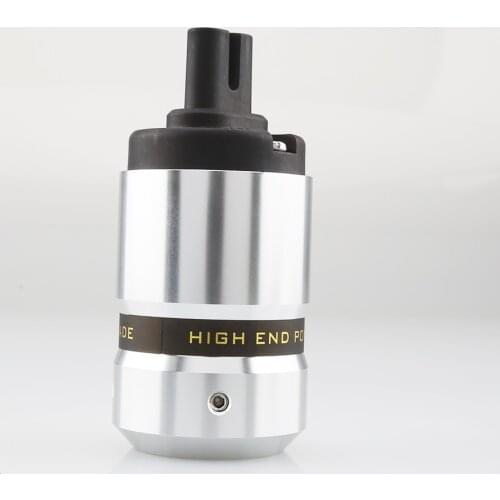 Audiocrast Figure 8 IEC C7 Plug Audio Power Cable IEC Female Electrical Plug Socket adapter Aluminium connector