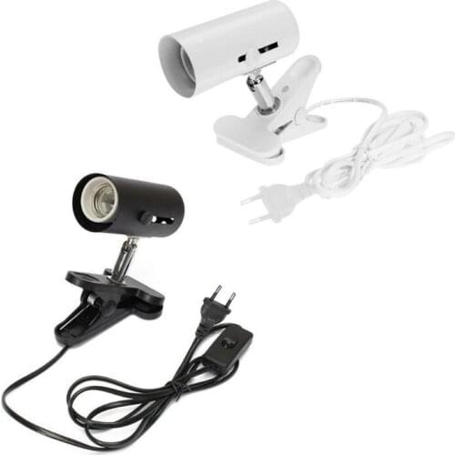 Metal Clip Heating Lamp Holder Fish Tank Switch Pet Reptile Light Stand Clamps