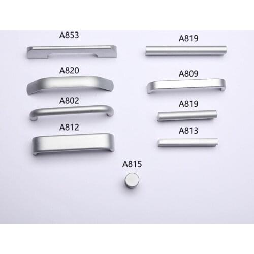 European Door Knobs and Handles Aluminum Alloy Oxidation Furniture Handle Closet Drawer Door Pulls Furniture Hardware