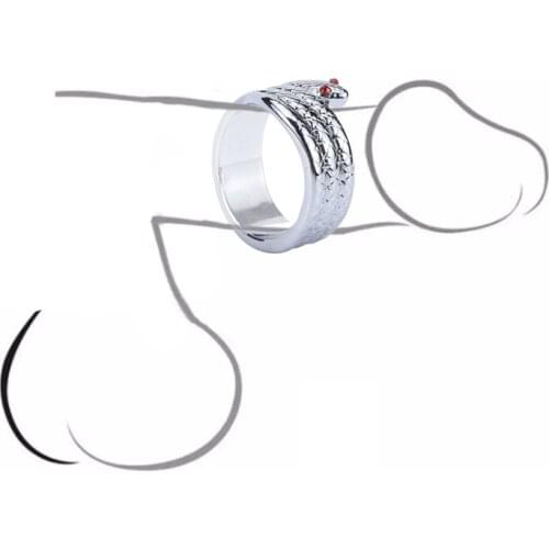 Snake Head Metal Penis Ring Intimate Goods Sex Tools For Men Metal Cook Ring Sex Products Penis Ring Sexual Delay Tool Sex Shop