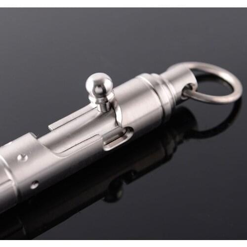 K43A Practical Solid Titanium Alloy Gel Ink Pen Retro Bolt Action Writing Tool School Office Stationery Supplies