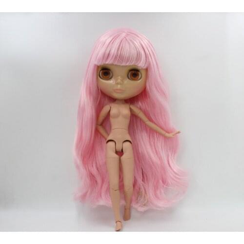 Free Shipping big discount RBL-577J DIY Nude Blyth doll birthday gift for girl 4color big eye doll with beautiful Hair cute toy