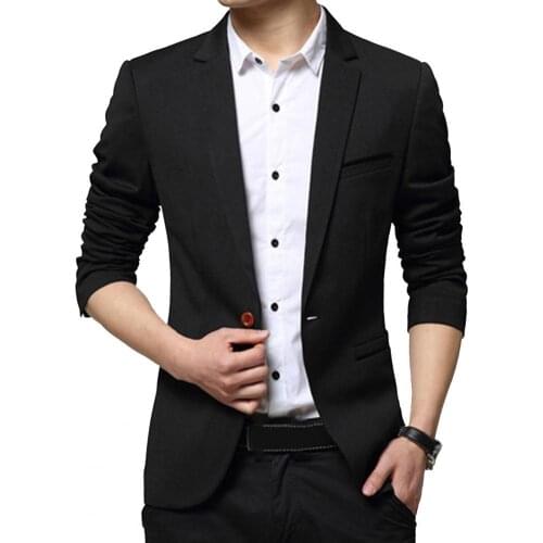 Men Blazer Coat Cardigan Casual Turn-down Collar Man Fomal Suit Jacket for Men Streetwear Plus Size 4XL Autumn