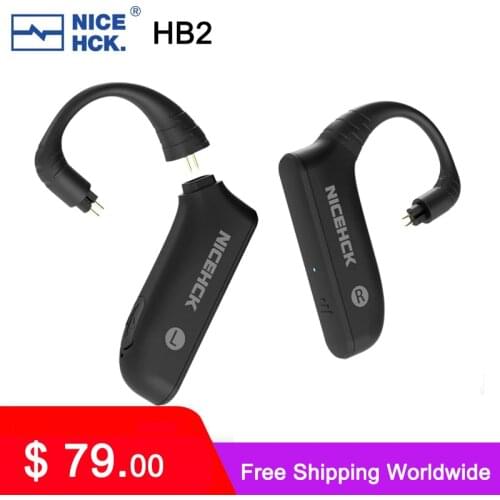 NiceHCK HB2 QCC3040 True Wireless Bluetooth Receiver Module 5.2 HIFI Sport Earphone Earhook Support AptX SBC AAC For DB3 ZS10Pro