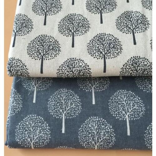 New Printed Cotton Linen Fabric For Patchwork Quilting DIY Sewing Sofa Table Cloth Furniture Cover Tissue Material Half meter