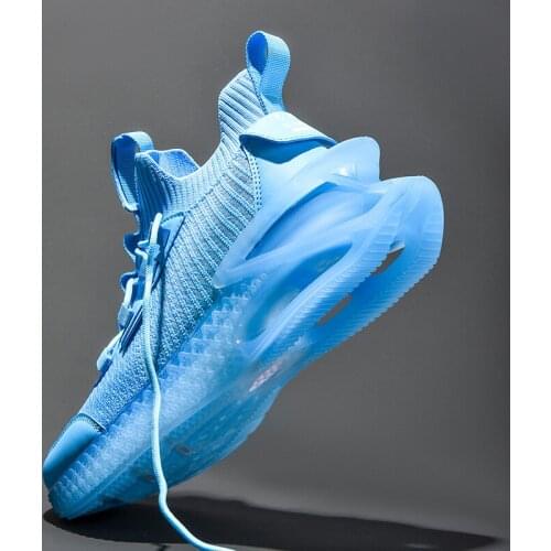 New Style High Bottom Running Shoes for Men White Sneakers Outdoor Sport Shoes Man Training Athletic Jogging Shoes Zapatillas