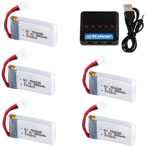 Original H31 Battery 3.7V 480mAh Rechargeable Lipo Battery for H107 H31 KY101 E33C E33 RC Drone Spare Parts