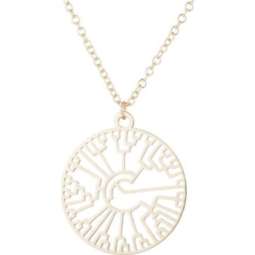 BAECYT Stainless Steel Phylogenetic Tree Necklace Women Tree of life Science Pendants Necklaces Creative Evolution Tree Jewelry