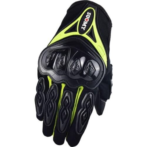 SUOMY Motorcycle Gloves Men Racing Gear Moto Motorbike Motocross Riding Gloves Motorcycle Breathable Summer Full Finger Gloves