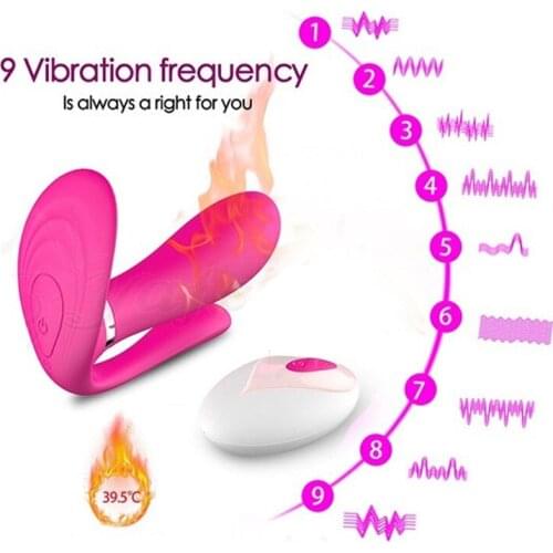 Wearable Heated Dildo Vibrator Wireless Remote Control Vibration G-Spot Clitoral Stimulator Anal Sex Toys for Couples