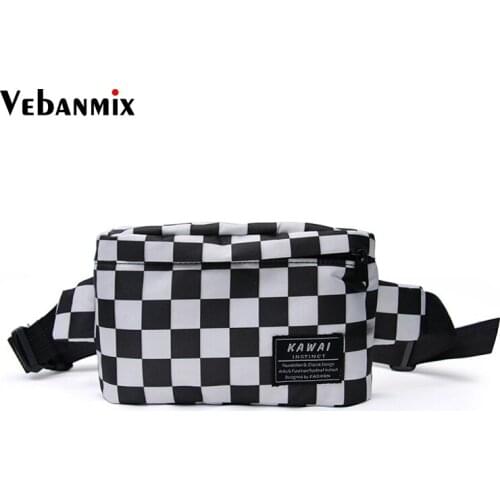 Hip Bag Belt Women Men 2019 New Bum Bag Leisure Plaid Shoulder Bags Fanny Pack For Women Girls Letter Phone Waist Bag Packs