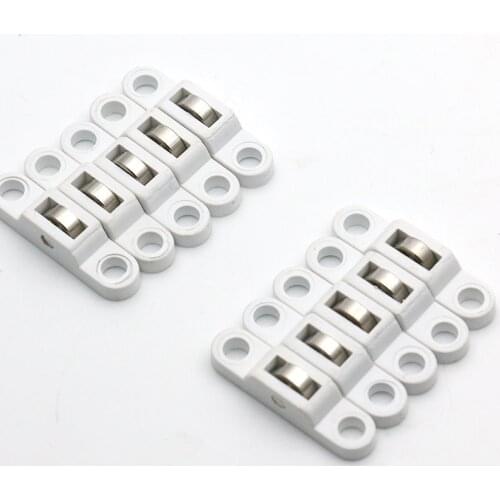 10PCS Sliding Door Roller Cabinet Copper Caster Wheel Pulley For Wardrobe Furniture Door and window accessories Width 7.5mm