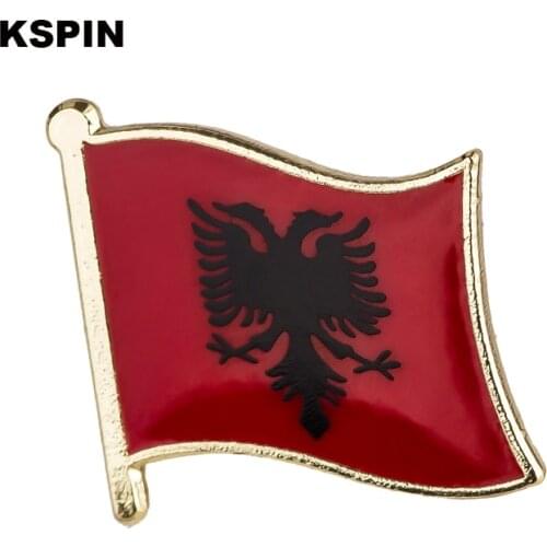 Albania flag pin lapel pin badge 10pcs a lot Brooch Icons KS-0001