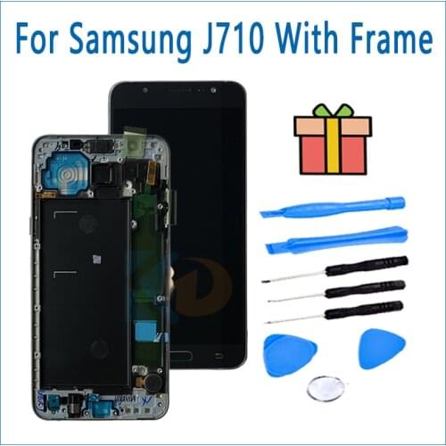 Cell Phone LCD Touch Screen Replacement LCD Display For Samsung Galaxy J7 2016 J710 LCD With Frame