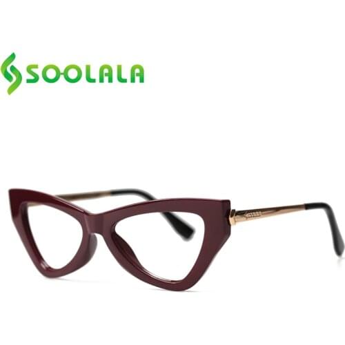 SOOLALA Unique Triangle Womens Blue Light Blocking Reading Glasses Eyeglasses Frame Fashion Presbyopic Glasses For Reading
